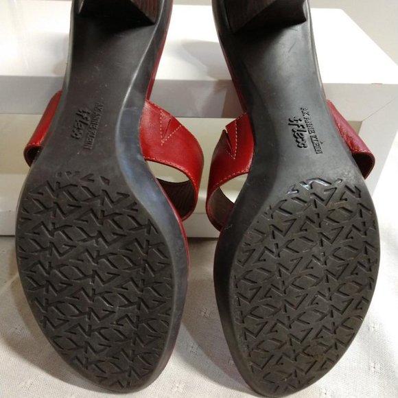 Red AK Ann Klein iflex Sandals- size 7-1/2 M - Picture 6 of 8